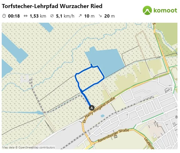 Korte wandeling hoogveen Wurzacher Ried Allgäu